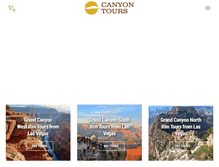 Tablet Screenshot of canyontours.com